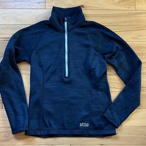 Stio Glide Power Stretch Half Zip Top in Midnight Blue